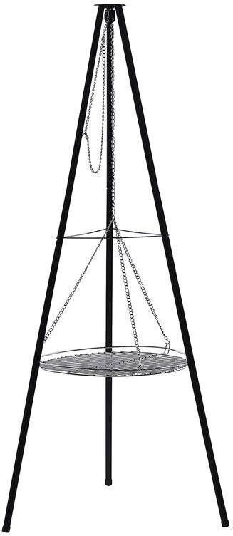 Beliani GELAI Houtskoolgrill Zwart Staal