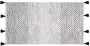 Beliani GEMLIK Laagpolig vloerkleed Zwart 80 x 150 cm Wol - Thumbnail 1
