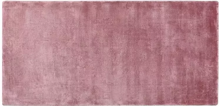 Beliani GESI II Vloerkleed roze 80x150