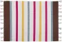 Beliani HISARLI Vloerkleed Multicolor 140 x 200 cm Katoen - Thumbnail 1