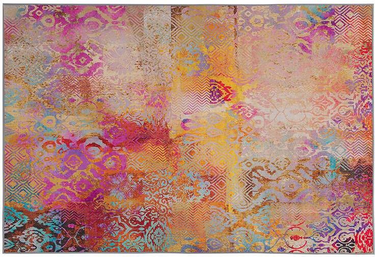 Beliani ISPARTA Vloerkleed Roze 80 x 150 cm Polyester - Foto 2