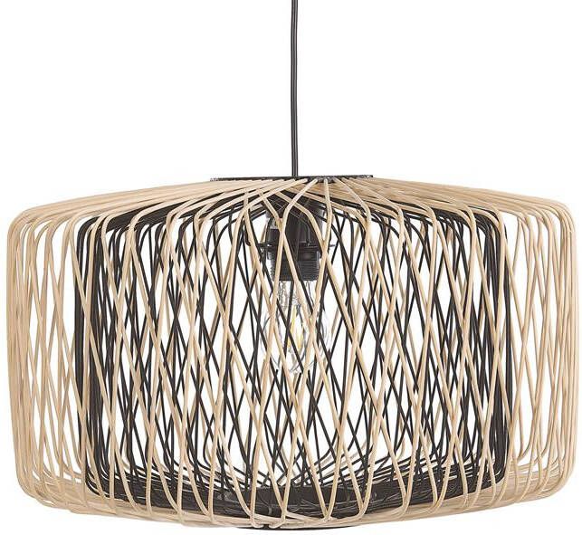 Beliani JAVARI Hanglamp-Lichte houtkleur-Bamboehout - Foto 2