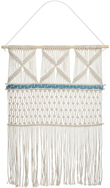 Beliani KALADY II Wanddecoratie Beige Katoen