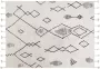 Beliani KEBIR Laagpolig vloerkleed Wit 160 x 230 cm Katoen - Thumbnail 1