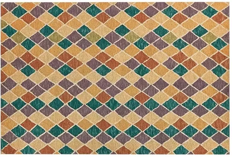 Beliani Vloerkleed wol meerkleurig 140 x 200 cm KESKIN - Foto 4