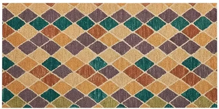 Beliani Vloerkleed wol meerkleurig 80 x 150 cm KESKIN - Foto 3