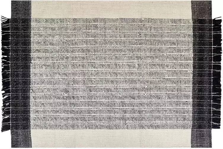 Beliani KETENLI Modern vloerkleed Wit 160 x 230 cm Wol