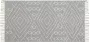 Beliani KHENIFRA Laagpolig vloerkleed Grijs 80 x 150 cm Katoen - Thumbnail 1