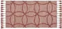 Beliani KIRSEHIR Laagpolig vloerkleed Rood 80 x 150 cm Katoen - Thumbnail 1