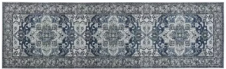 Beliani Vloerkleed grijs en blauw 60 x 200 cm KOTTAR - Foto 4