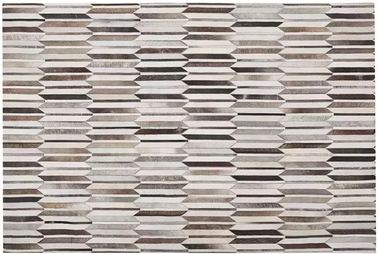 Beliani KULALAR Patchwork vloerkleed Bruin 160 x 230 cm Koeienhuid - Foto 4