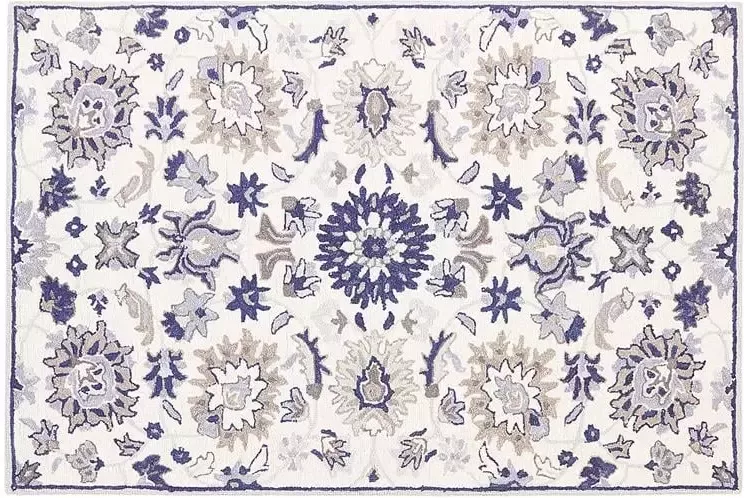 Beliani Vloerkleed vintage beige blauw 160 x 230 cm KUMRU - Foto 3