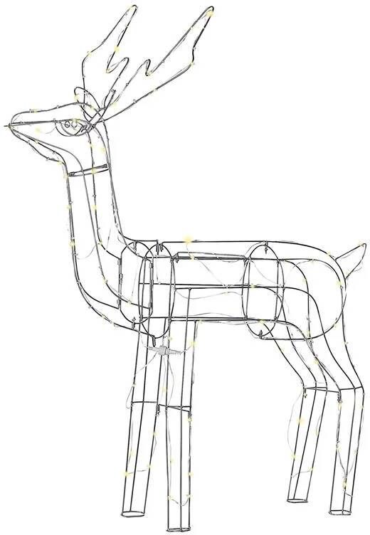 Beliani LAUGAR Kerstdecoratie Zilver IJzer