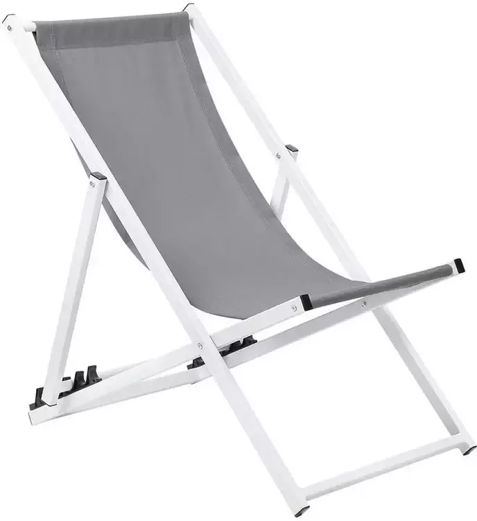 Beliani LOCRI Ligbed Grijs