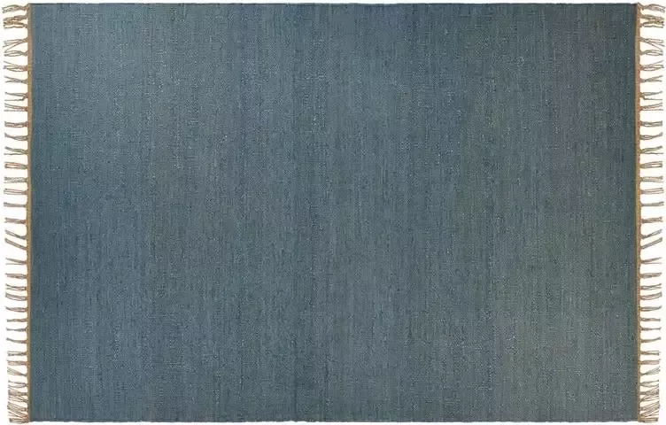 Beliani LUNIA Jute vloerkleed Blauw 160 x 230 cm Jute