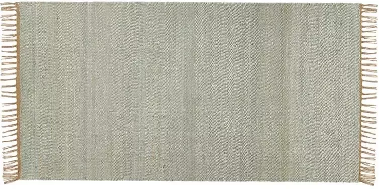 Beliani LUNIA Jute vloerkleed Groen 80 x 150 cm Jute