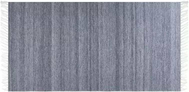 Beliani MALHIA Vloerkleed Grijs 80 x 150 cm Synthetisch materiaal