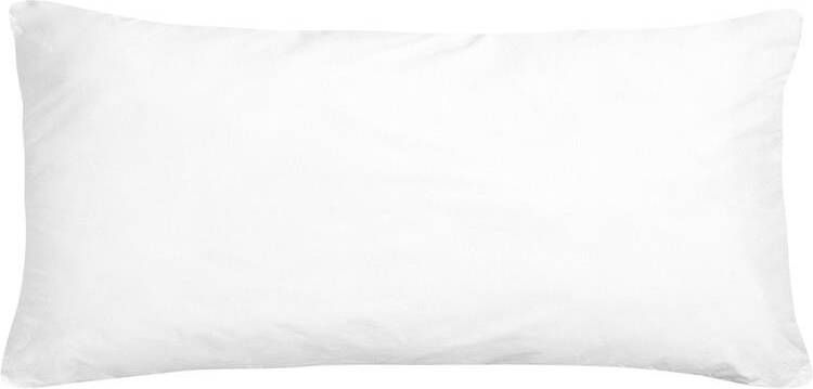 Beliani ERRIGAL Kussen hoog Wit 40 x 80 cm Microvezels