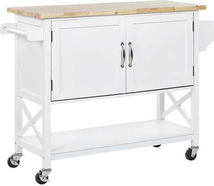 Beliani MELE Keukentrolley Wit MDF