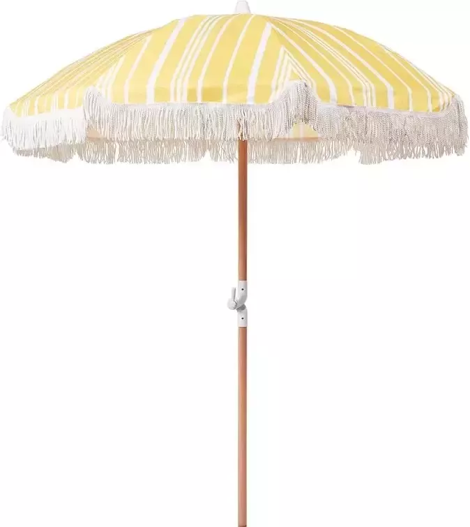 Beliani MONDELLO Parasol Geel Polyester