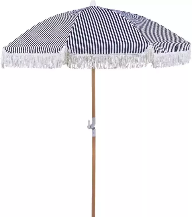 Beliani MONDELLO Parasol Zwart Polyester