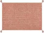 Beliani MUGLA Laagpolig vloerkleed Oranje 160 x 230 cm Katoen - Thumbnail 1