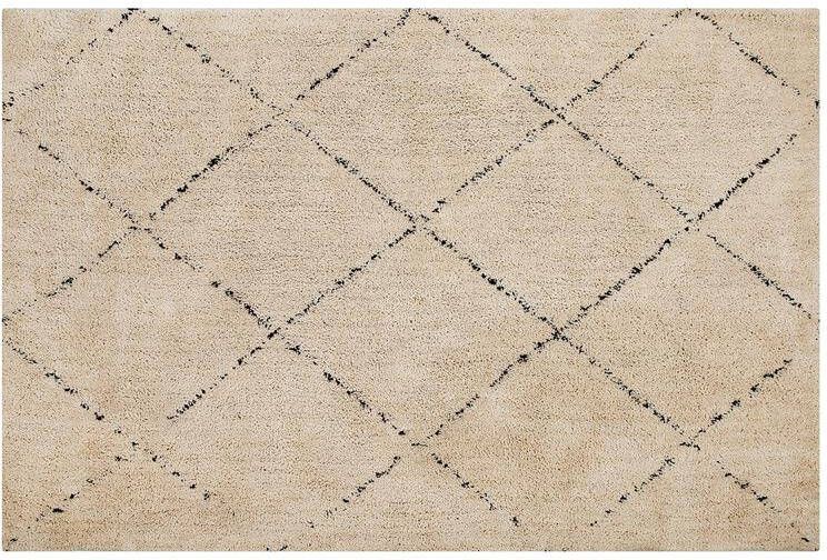 Beliani -MUTKI -Shaggy vloerkleed-Beige-160 x 230 cm-Polyester - Foto 2