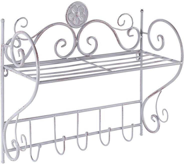 Beliani OSORNO Badkamer plank Grijs IJzer