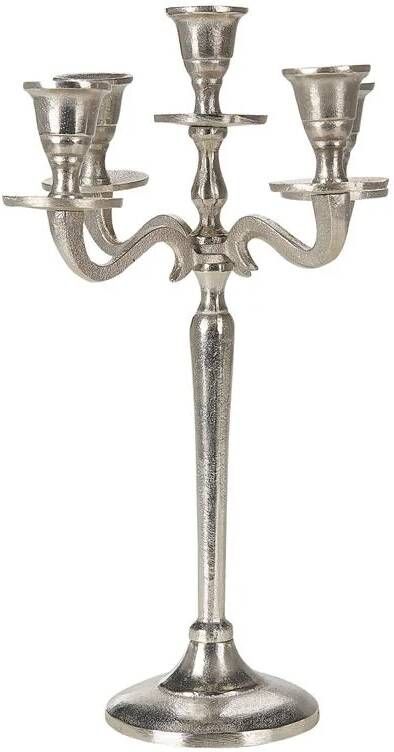 Beliani PETRA Kandelaar Zilver Aluminium