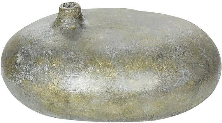 Beliani RAWANG Decoratieve vaas Grijs|Goud Terracotta
