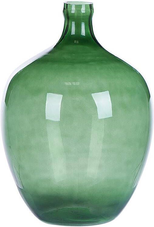 Beliani ROTI Decoratieve vaas Groen 39 cm Glas