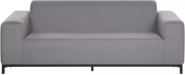 Beliani ROVIGO Tuinbank Grijs|Zwart Polyester