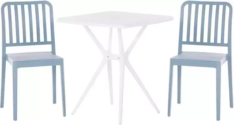 Beliani SERSALE Bistroset Blauw
