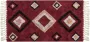 Beliani SIIRT Laagpolig vloerkleed Rood 80 x 150 cm Katoen - Thumbnail 1