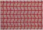 Beliani SIVAS Laagpolig vloerkleed Rood 140 x 200 cm Katoen - Thumbnail 1