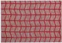 Beliani SIVAS Laagpolig vloerkleed Rood 160 x 230 cm Katoen - Thumbnail 1