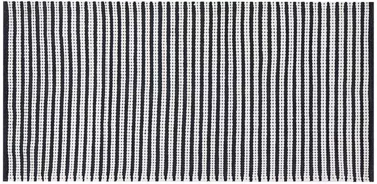 Beliani SOFULU Modern vloerkleed Marineblauw 80 x 150 cm Katoen - Foto 2