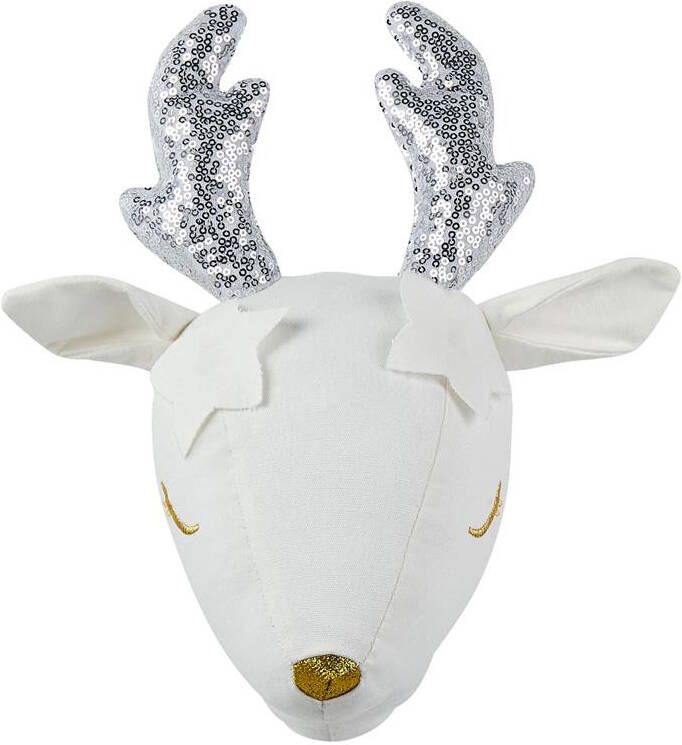 Beliani SUZY Wanddecoratie Wit Katoen