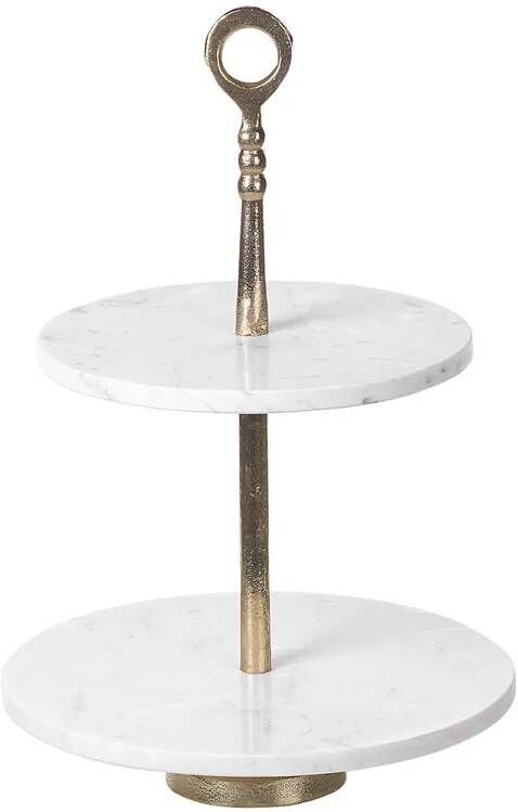 Beliani TARUM Etagère Marmer-look Aluminium