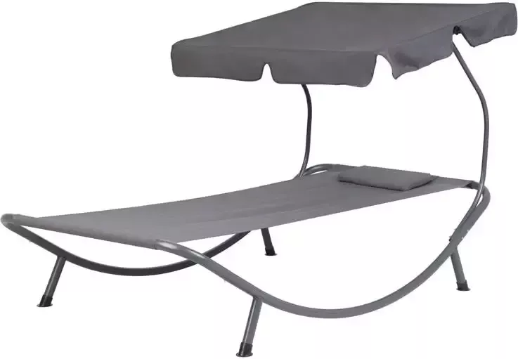 Beliani TERNO Strandstoel Grijs Polyester