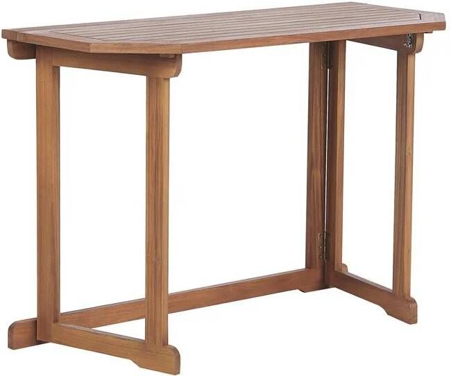 Beliani -TREIA -Tuintafel-Lichte houtkleur-47 x 110 cm-Acaciahout