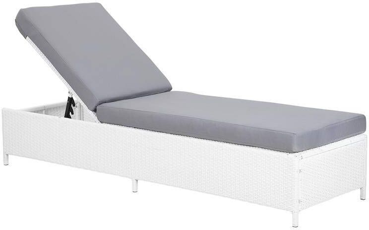 Beliani TURIN Strandstoel Wit PE rotan