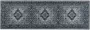 Beliani VADKADAM Laagpolig vloerkleed Grijs 80 x 240 cm Polyester - Thumbnail 1