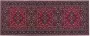 Beliani VADKADAM Laagpolig vloerkleed Rood 80 x 200 cm Polyester - Thumbnail 1