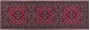 Beliani VADKADAM Laagpolig vloerkleed Rood 80 x 240 cm Polyester - Thumbnail 1