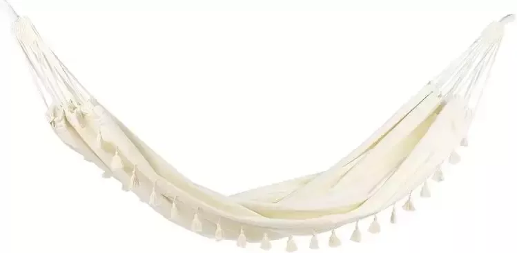 Beliani VERCELLI Hangmat Wit Katoen