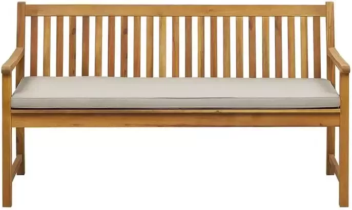 Beliani VIVARA Bankje met zitkussen lichte houtkleur