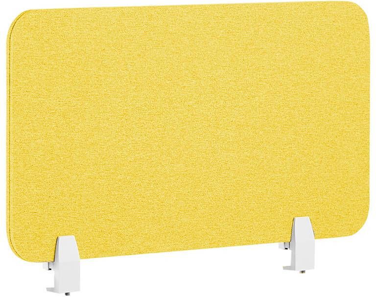 Beliani WALLY Bureauscherm Geel 72 cm Polyester