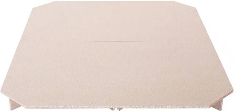 Beliani Wasserbettpodest Accessoires Lichte houtkleur