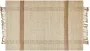 Beliani YELMEZ Modern vloerkleed Beige 140 x 200 cm Jute - Thumbnail 1